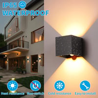 KUKAK 2db LED Fali Lámpa Mozgásérzékelővel, 12W, 3000K Meleg Fehér, IP65 Vízálló 6