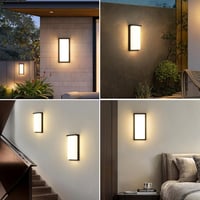 KUKAK 32W LED Kültéri Fali Lámpa IP65 Vízálló Alumínium 3000K Meleg Fehér 5