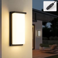 KUKAK 32W LED Kültéri Fali Lámpa IP65 Vízálló Alumínium 3000K Meleg Fehér 1