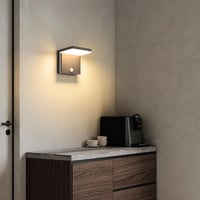 KUKAK LED fali lámpa mozgásérzékelővel, 12W IP54 vízálló, meleg fehér 3000K 8