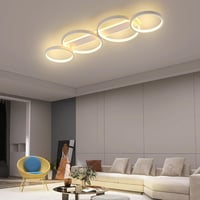 KUKAK LED Mennyezeti Lámpa Gyűrű Alakú Dimmelhető Távirányítóval 4 Izzó 60W 3