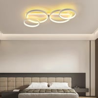 KUKAK LED Mennyezeti Lámpa Gyűrű Alakú Dimmelhető Távirányítóval 4 Izzó 60W 7
