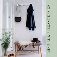 Kukicu fehér fali ruhaakasztó 4 kampóval - hallway, fürdőszoba, hálószoba, konyha 3