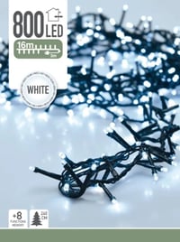 Kültéri és beltéri fényfüzér 8 funkcióval (800 LED-es, természetes fehér) 1