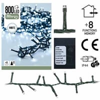 Kültéri és beltéri fényfüzér 8 funkcióval (800 LED-es, természetes fehér) 2