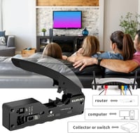 Kuman Hálózati Szerszámkészlet RJ45 Csatlakozó Sertésfog és Kábelteszter Cat6A Cat7 7
