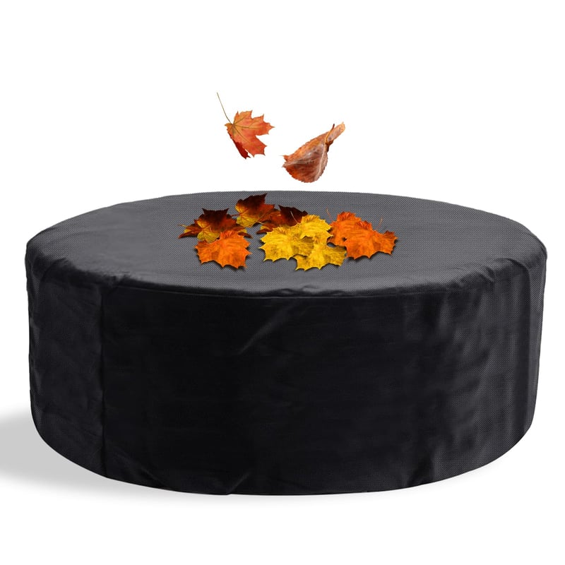 Kunaxku okrugli pokrov za jacuzzi 190x70 cm, 420D UV-otporna i vodootporna potpuna zaštita, za prijenosni vanjski jacuzzi za 4 osobe
