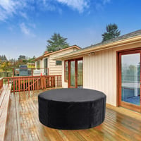 Kunaxku okrugli pokrov za jacuzzi 190x70 cm, 420D UV-otporna i vodootporna potpuna zaštita, za prijenosni vanjski jacuzzi za 4 osobe 5