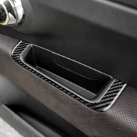 KUNGKIC Fiat 500 2008-2023 Abarth 595 695 Belső Ajtó Ablakemelő Kapcsoló Konzol Burkolat Karbon Fiber Fekete Autó Kiegészítő 7