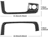 KUNGKIC Fiat 500 2008-2023 Abarth 595 695 Belső Ajtó Ablakemelő Kapcsoló Konzol Burkolat Karbon Fiber Fekete Autó Kiegészítő 6