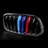 KUNGKIC Hűtőrács Díszléc Szett BMW X2 F39 2018-2022 Szürke Sport Stílus Külső Dekoráció 3 Darabos 7
