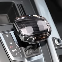 KUNGKIC Kristály Sebességváltó Gomb Borító Audi A4 S4 A5 S5 RS5 Q5 SQ5 Q7 Modellekhez Átlátszó Üveg Váltókar Fej Díszítő 4