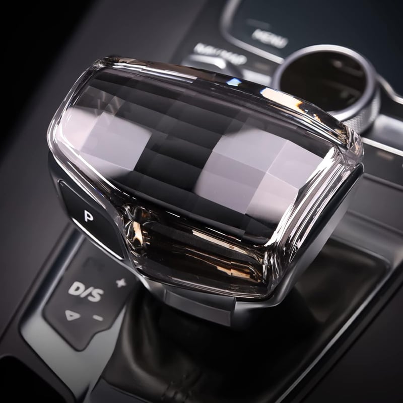 KUNGKIC Kristály Sebességváltó Gomb Borító Audi A4 S4 A5 S5 RS5 Q5 SQ5 Q7 Modellekhez Átlátszó Üveg Váltókar Fej Díszítő