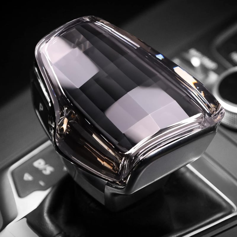KUNGKIC Kristály Sebességváltó Gomb Borító Audi A4 S4 A5 S5 RS5 Q5 SQ5 Q7 Modellekhez Átlátszó Üveg Váltókar Fej Díszítő