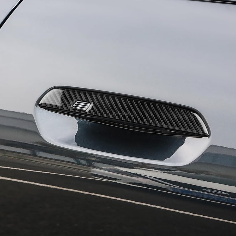 KUNGKIC MINI Cooper E SE JO1 ajtókilincs borítás fekete szénszál dekoráció