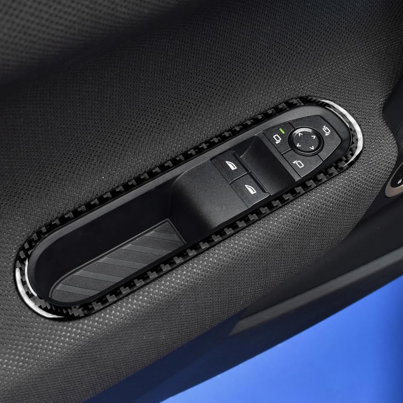 KUNGKIC MINI Cooper J01 EV E SE 2024 ablakemelő kapcsoló fedél szénszál dekor