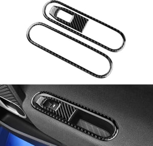 KUNGKIC poklopac konzole prekidača unutarnjih vrata za Mini Cooper J01 EV E SE 2024 - karbonska vlakna - crna