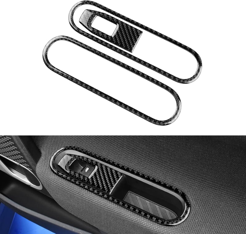 KUNGKIC MINI Cooper J01 EV E SE 2024 ablakemelő kapcsoló fedél szénszál dekor