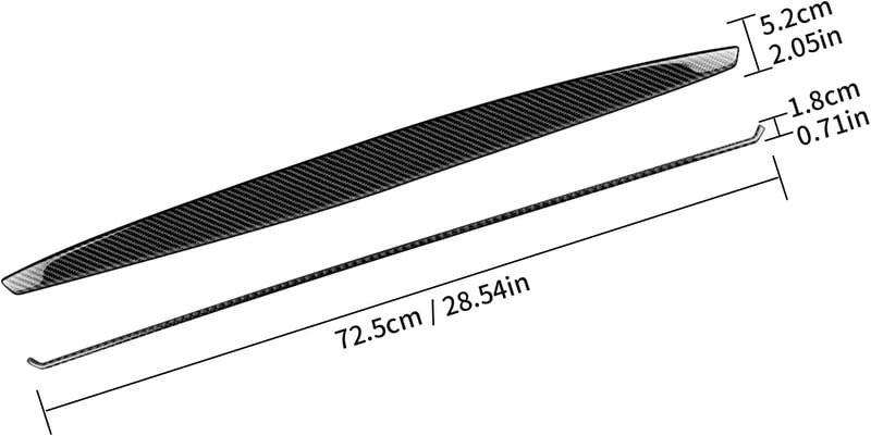 KUNGKIC Szénszálas Műszerfal Dekorcsík BMW 1-es E81 E82 E87 E88 Fekete