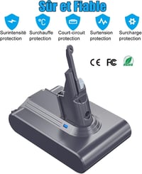 Acumulator de schimb KUNLUN 21,6V pentru aspirator vertical fără fir Dyson V7 SV11 Trigger Animal Motorhead Extra Absolute Fluffy 5