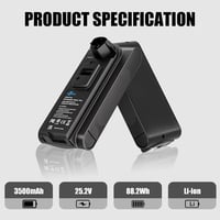 KUNLUN V8 csereakkumulátor Dyson V8 / SV10 porszívóhoz - 4500 mAh, 21.6V 4
