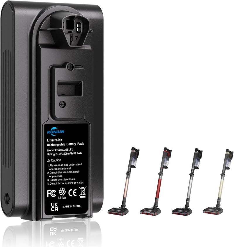 KUNLUN V8 csereakkumulátor Dyson V8 / SV10 porszívóhoz - 4500 mAh, 21.6V