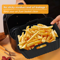 Kunoli silikonski kalup za fritezu na vrući zrak – kompatibilan dodatak za Ninja AF180EU AF140EU Max Pro 6,2 L, Philips 6,2 L, COSORI 5,5 L Airfryer 2
