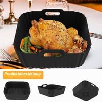 Kunoli silikonski kalup za fritezu na vrući zrak – kompatibilan dodatak za Ninja AF180EU AF140EU Max Pro 6,2 L, Philips 6,2 L, COSORI 5,5 L Airfryer 4
