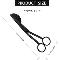 KUONIIY Hímzés Olló Rozsdamentes Acél 6 Inch Fekete 4