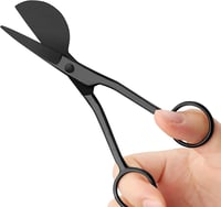 KUONIIY Hímzés Olló Rozsdamentes Acél 6 Inch Fekete 5