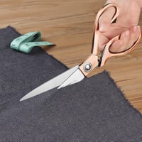 KUONIIY Professzionális Varrócső 24 cm Rozsdamentes Acél Réz Szövet Bőr 6