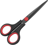 KUONIIY Titán Bevonatú Olló Ergonomikus Fogással 15cm Fekete-Piros 1