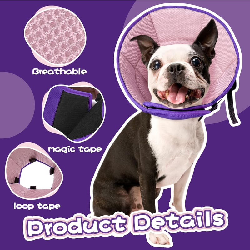 Kuoser Nyakörv Lick Protection XL Lila - Állítható Védőnyakörv Kutyáknak