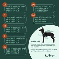 Kuoser vízálló kutyakabát reflektív meleg fleece dzsekivel kis és közepes kutyáknak 2