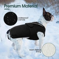 Kuoser vízálló kutyakabát reflektív meleg fleece dzsekivel kis és közepes kutyáknak 4