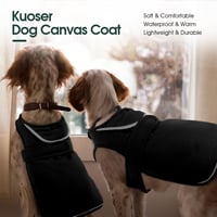 Kuoser vízálló kutyakabát reflektív meleg fleece dzsekivel kis és közepes kutyáknak 6