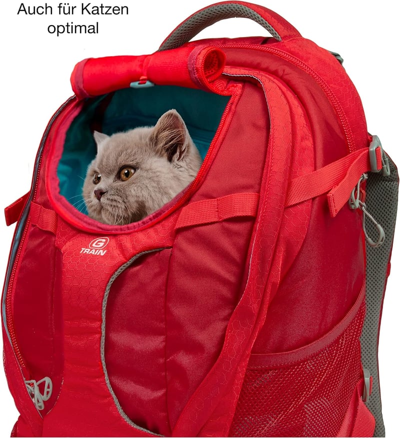 Kurgo G-Train kutyahátizsák integrált kisállat rekesszel, vízálló alappal, fekete, 11 kg-ig