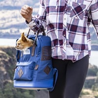 Batoh na prenášanie psa Kurgo Nomad Carrier – modrý 4