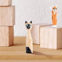Kurtzy Fa Kocka 60 db - 3x3 cm Natúr Fa Blokk Kézimunkához és Játékhoz 8
