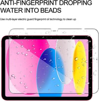 KUSINHOKA iPad 10 Generációs (2022) Képernyővédő Üveg, 2 db, 10.9 Colos, Karcálló Edzett Üveg, Ujjlenyomatmentes HD Átlátszó Védőfólia 7