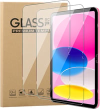 KUSINHOKA iPad 10 Generációs (2022) Képernyővédő Üveg, 2 db, 10.9 Colos, Karcálló Edzett Üveg, Ujjlenyomatmentes HD Átlátszó Védőfólia 1