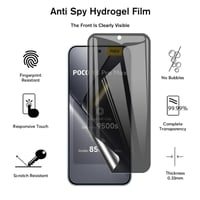 Ochranná fólia na displej KUSINHOKA pre Xiaomi Poco X8 Pro Max 5G – 2 ks hydrogélová fólia proti nahliadaniu (Anti-Spy), celoplošné pokrytie, odolná proti poškriabaniu 2
