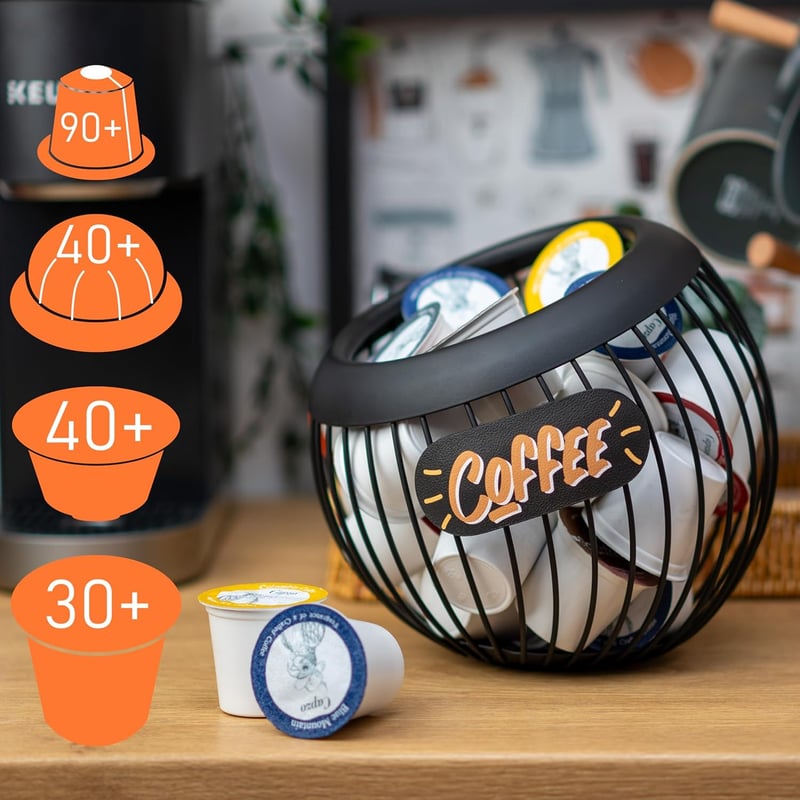 KUSOVILI Kávékapszula Tartó - K-Cup és Espresso Szerveződoboz Pulthoz