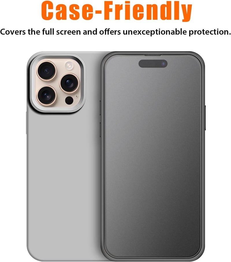 Kuteja iPhone 16 Pro Max matt edzett üveg képernyővédő 2db 9H keménység