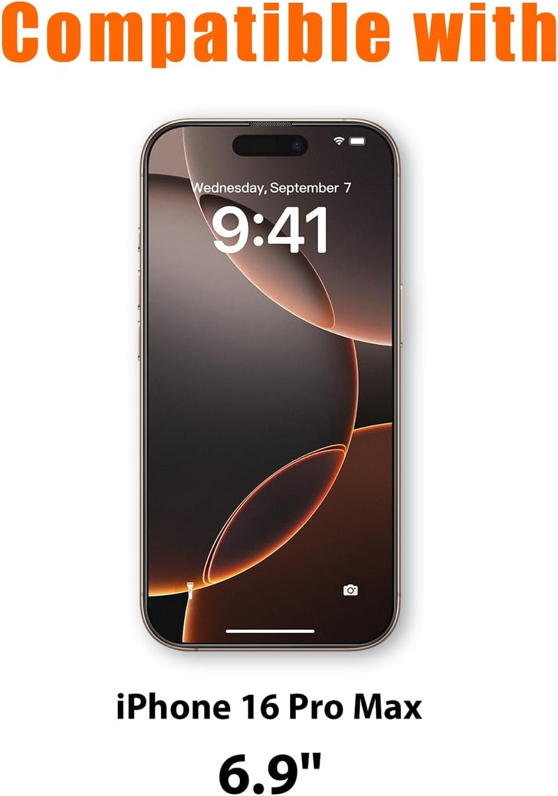 Kuteja iPhone 16 Pro Max matt edzett üveg képernyővédő 2db 9H keménység