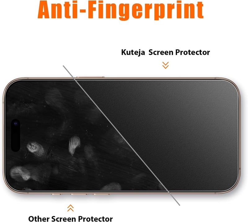 Kuteja iPhone 16 Pro Max matt edzett üveg képernyővédő 2db 9H keménység