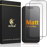 Kuteja iPhone 16 Pro Max matt edzett üveg képernyővédő 2db 9H keménység 1
