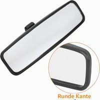 Oglindă retrovizoare interioară Kuuleyn cu carcasă ABS, cod 814842, pentru modelele Peugeot 107, 206, 106, oglindă auto cu montare pe parbriz 6