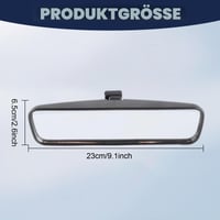 Oglindă retrovizoare interioară Kuuleyn cu carcasă ABS, cod 814842, pentru modelele Peugeot 107, 206, 106, oglindă auto cu montare pe parbriz 2