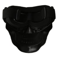 Kuuleyn Odnímateľné motocyklové okuliare s maskou na prilbu a ochranou tváre, vintage unisex okuliare na vonkajšie lyžovanie, motocyklové preteky, sivé 5